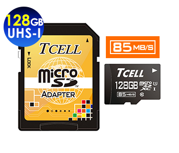 microSDXC UHS-I 128GB 85MB/s高速記憶卡 CLASS 10