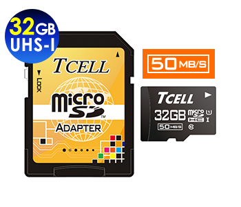 microSDHC UHS-I 32GB 50MB/s高速記憶卡 CLASS 10