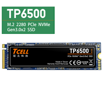 TP6500 M.2 2280 PCIe NVMe Gen3.0x2 SSD