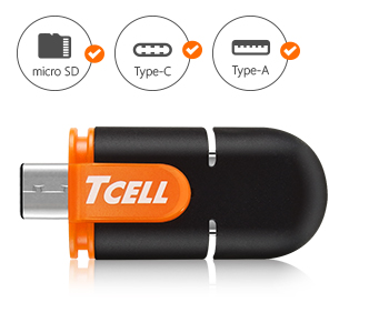 USB3.1 Type-C 雙介面OTG迷你讀卡機